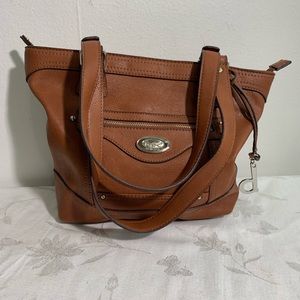 B.O.C born concept light brown double strap purse